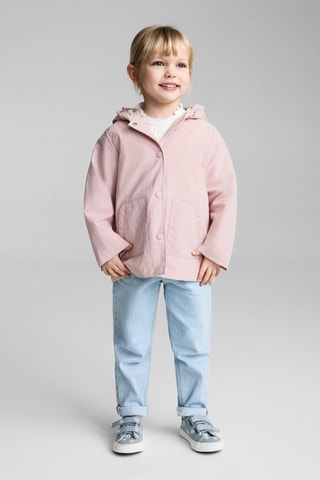 Veste imperméable à capuche - Rose
