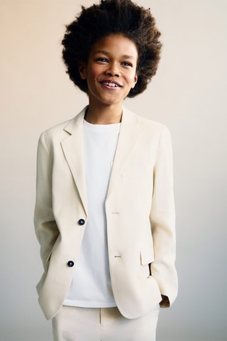 Veste de costume lin - Sable