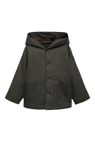 Anorak coton blouson intérieur - Vert foncé