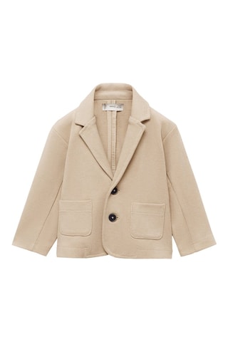 Veste piqué de coton - Sable