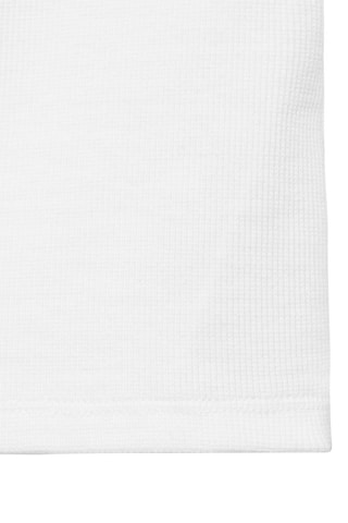 Top côtelé asymétrique - Blanc cassé