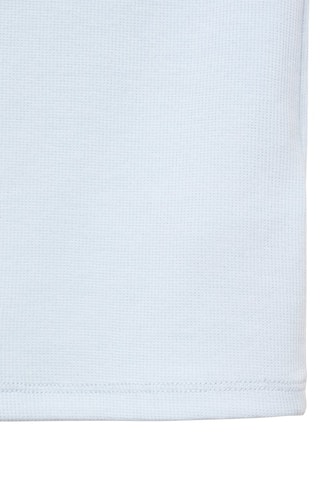 Top côtelé asymétrique - Blanc cassé