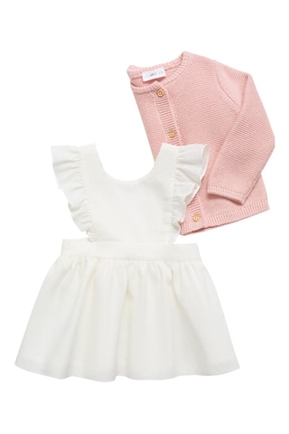 Robe lin volantée - Blanc cassé