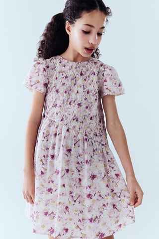 Robe courte imprimée - Rose