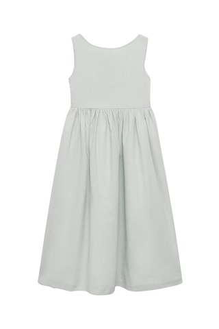 Robe lin noeud - Bleu