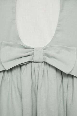 Robe lin noeud - Bleu