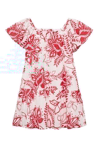 Robe à fleurs - Rouge