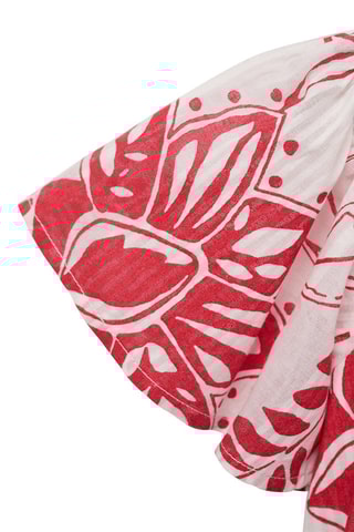 Robe à fleurs - Rouge