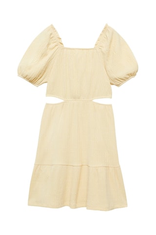 Robe cut-out - Jaune