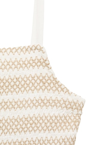 Robe midi brodée - Blanc