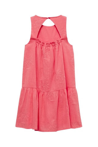 Robe détails brodés - Rouge