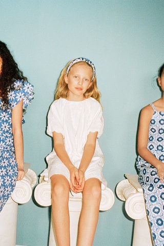 Robe détails brodés - Blanc