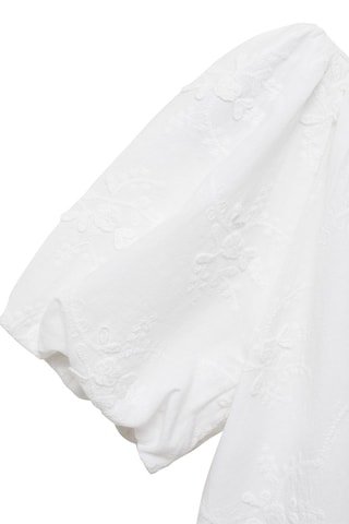 Robe détails brodés - Blanc