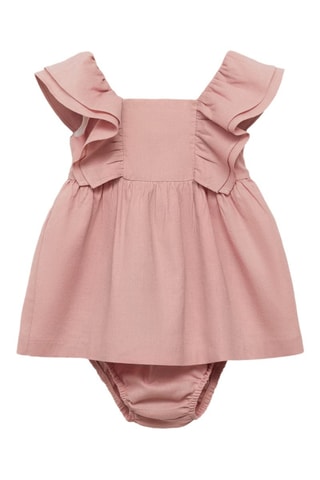 Robe et culotte lin - Rose
