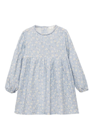 Robe à imprimé fleurs - Bleu clair