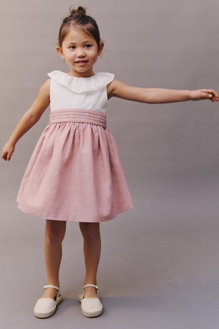 Robe jupe contrastante - Blanc