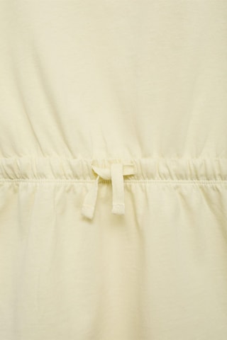 Robe coton cordon de serrage - Jaune