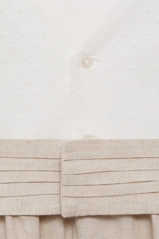 Robe jupe contrastante - Blanc