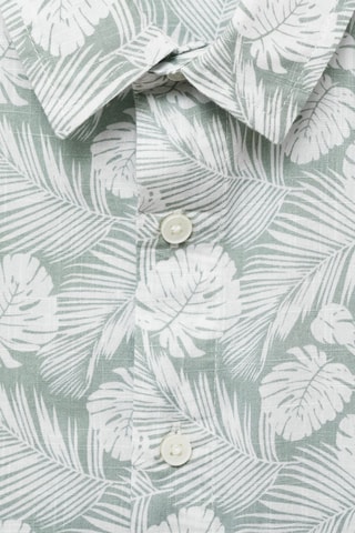 Chemise avec imprimé tropical - Vert