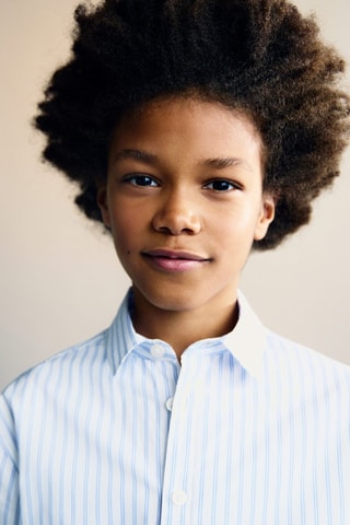 Chemise coton rayures - Blanc