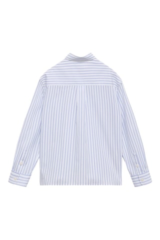 Chemise coton rayures - Blanc