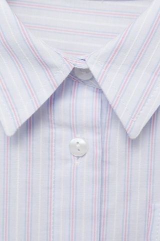 Chemise rayée poche - Bleu clair