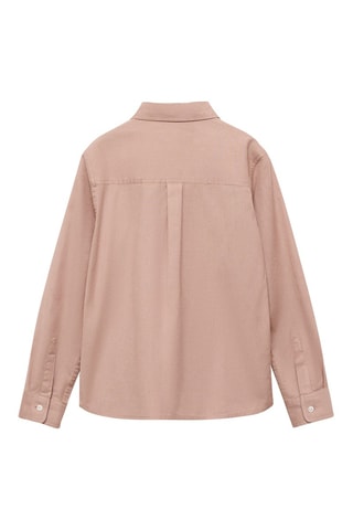 Chemise coton et lin - Blanc cassé