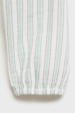 Chemise coton rayures - Blanc cassé