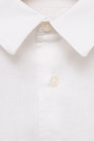 Chemise coton et lin - Blanc cassé