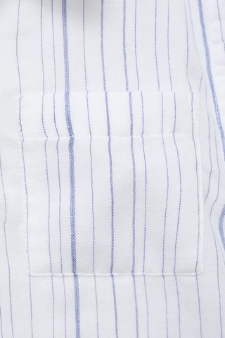 Chemise coton rayures - Blanc