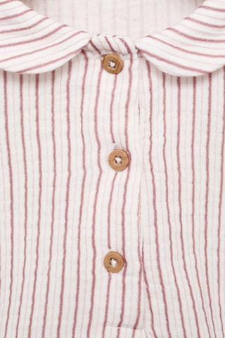 Chemise coton rayures - Rose