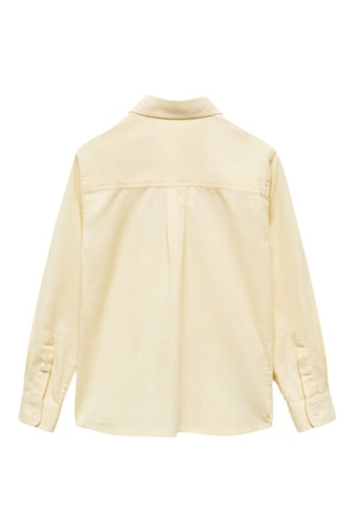 Chemise regular fit coton - Jaune