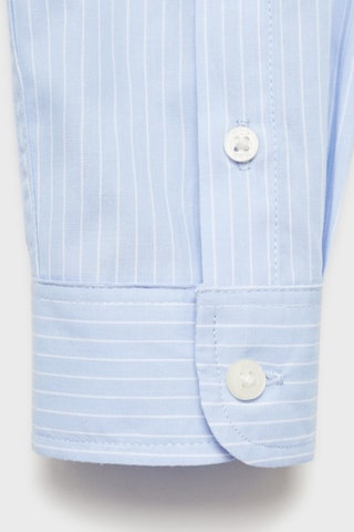 Chemise coton rayures - Bleu clair