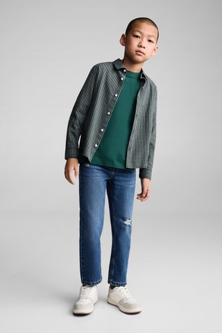 Chemise à petits carreaux - Vert