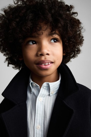 Chemise 100 % coton rayures Oxford - Vert d'eau