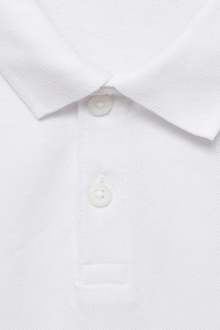 Polo coton manches courtes - Blanc cassé