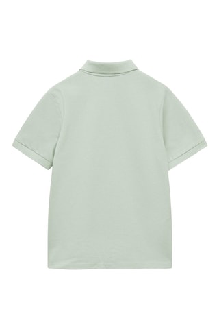 Polo coton manches courtes - Blanc cassé