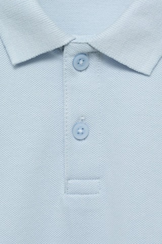 Polo coton manches courtes - Blanc cassé