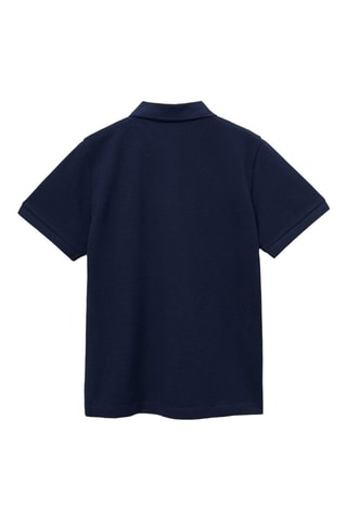 Polo coton manches courtes - Blanc cassé