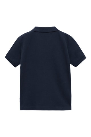 Polo maille manches courtes - Bleu marine