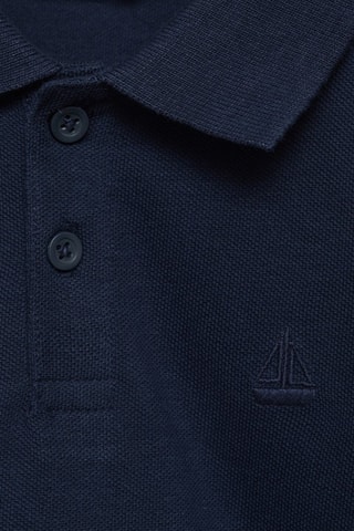 Polo maille manches courtes - Bleu marine