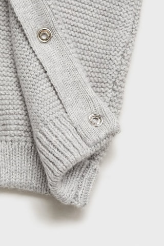 Salopette maille coton - Gris chiné