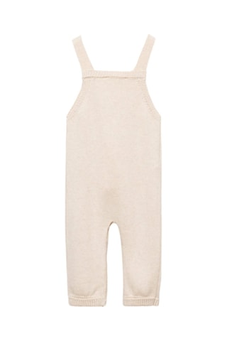 Salopette maille coton - Sable