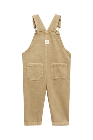 Salopette longue jean - Marron