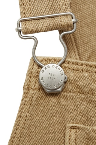 Salopette longue jean - Marron