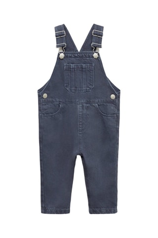 Salopette longue jean - Bleu marine