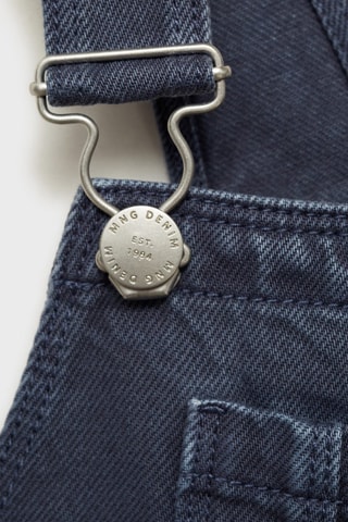 Salopette longue jean - Bleu marine