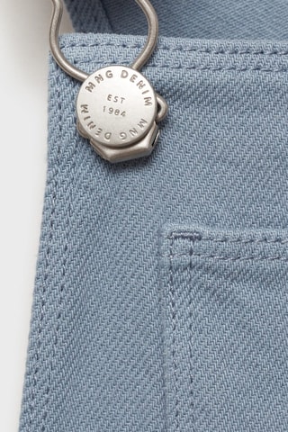 Salopette longue en jean poche - Bleu