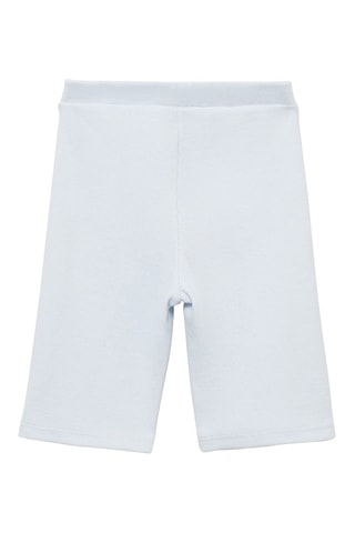 Legging court côtelé - Bleu clair