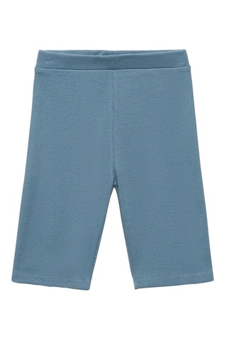 Legging court côtelé - Bleu clair